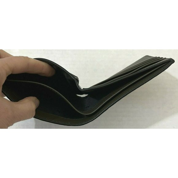 New Michael Kors Cooper Men's Billfold Wallet Olive / Army Green multi - Picture 5 of 5